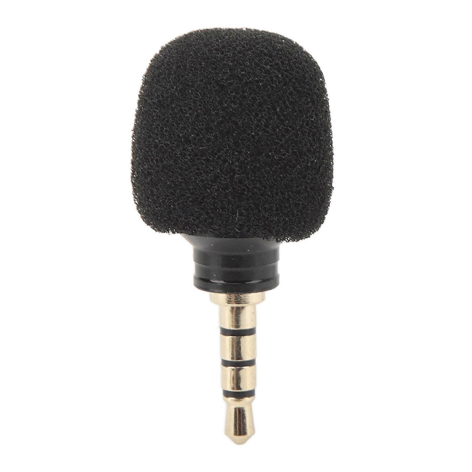 3.5mm Mini Microphone Noise Reduction Video Recording Tiny Phone Microphone for Vlogging 