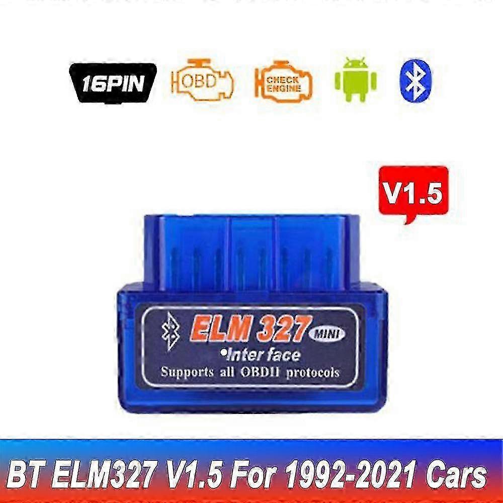 Kebidu OBD2 Bluetooth Adapter V1.5 for Android Devices & Car Diagnostic Scanning