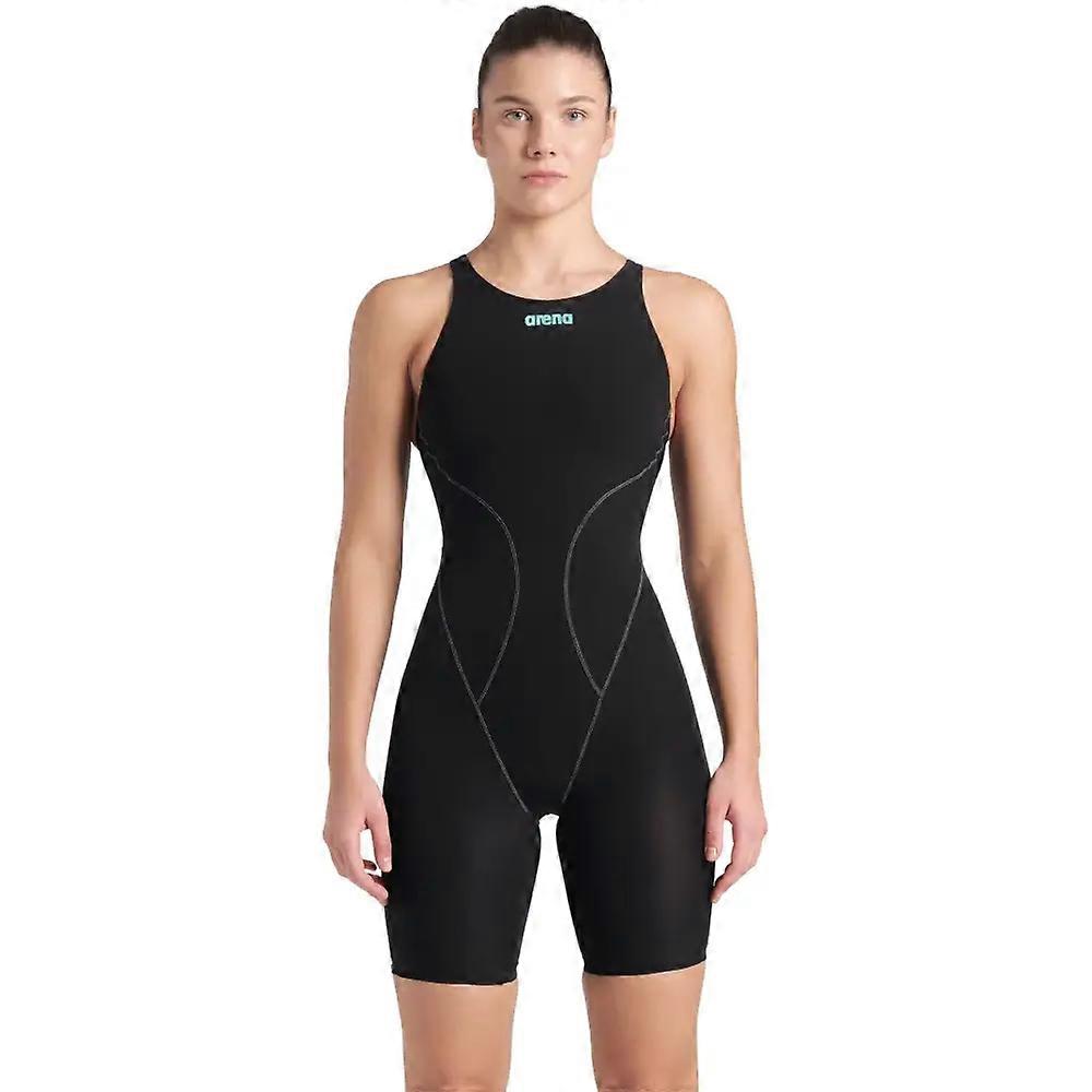 Arena Powerskin Impulso Open Back - Black/Teal