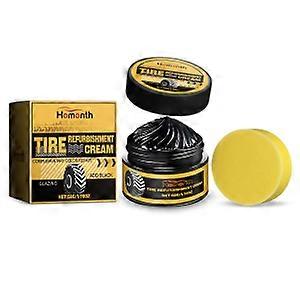 Homonth Automobile Tire Retreading Paste, Tire Cleaning Rust Polishing Brightening Waterproof Antifouling Wheel Retreading Paste
