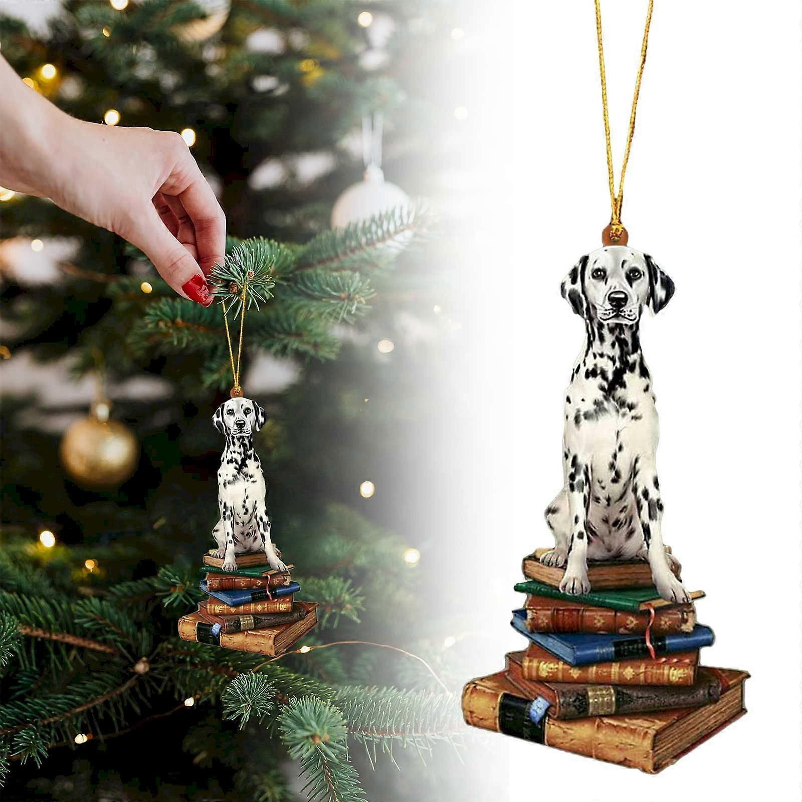 Christmas Tree Dog Ornament, Shatterproof Craft Decor, Part of Annual Edition Collection - Compatible with J