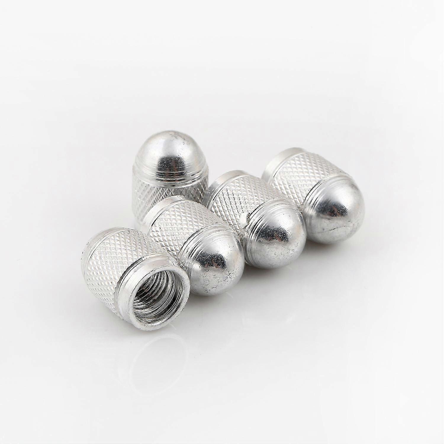 Ventilhatt Däckhatt Elastisk Aluminiumlegering Däckhatt * 5 st (silver)