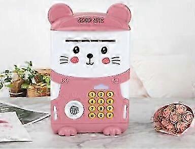 Automatic Electronic Piggy Bank ATM Password Money Box Cash Coin Saving Box ATM Bank Safe Box Automatic Deposit Banknote Toys