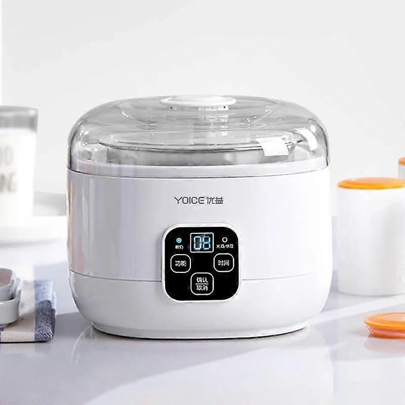 1.0L Automatic Yogurt Maker with Stainless Steel Container Household Multifunction Mini Yogurt Machine Rice Wine Natto Machine DIY Yogurt Making Tools