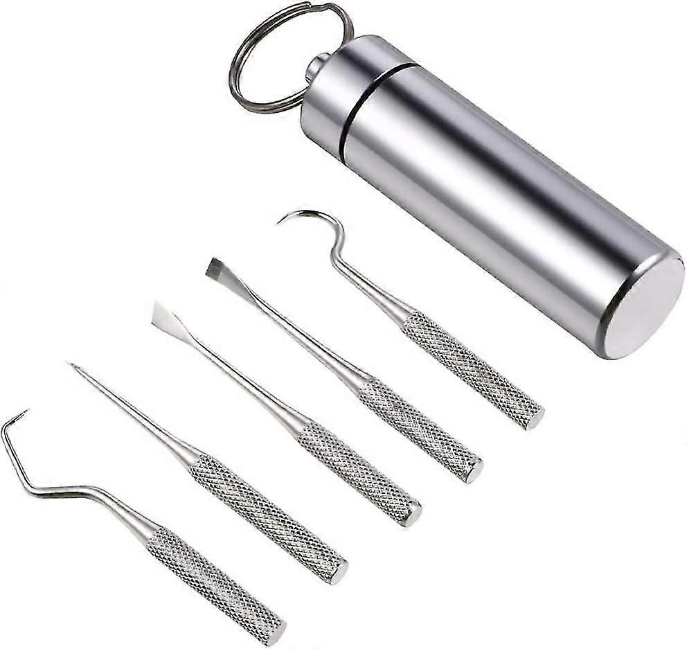 Tartar Remover Set Toothpick Tooth Cleaner With Box Keychain Hand Chisel Oral Gift