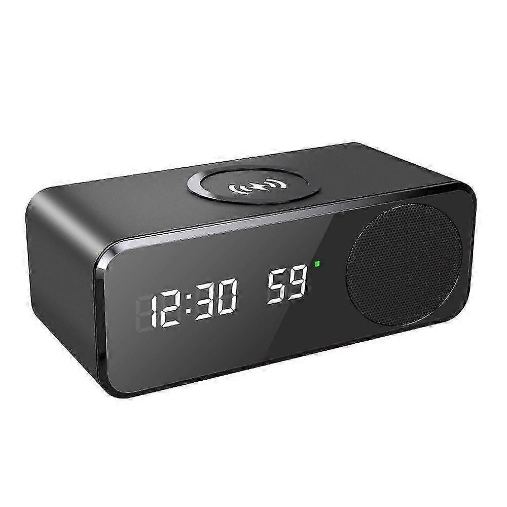 bluetooth audio clock with wireless charging