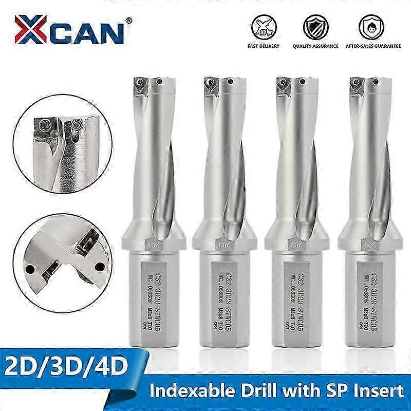 XCAN SP Series Drill Bites Insert Drill 13-50mm Depth 2D 3D 4D Indexable U Drill CNC for SPMG Machin