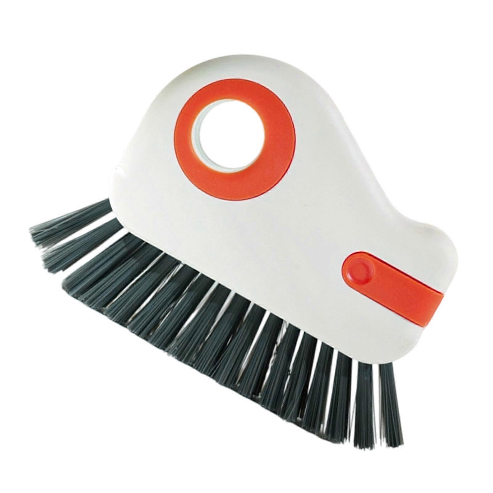 Multipurpose Window Scrubber Tool With Hanging Hook Double Front Cleaning Capacity Heavy Type PP Component Build  Orange