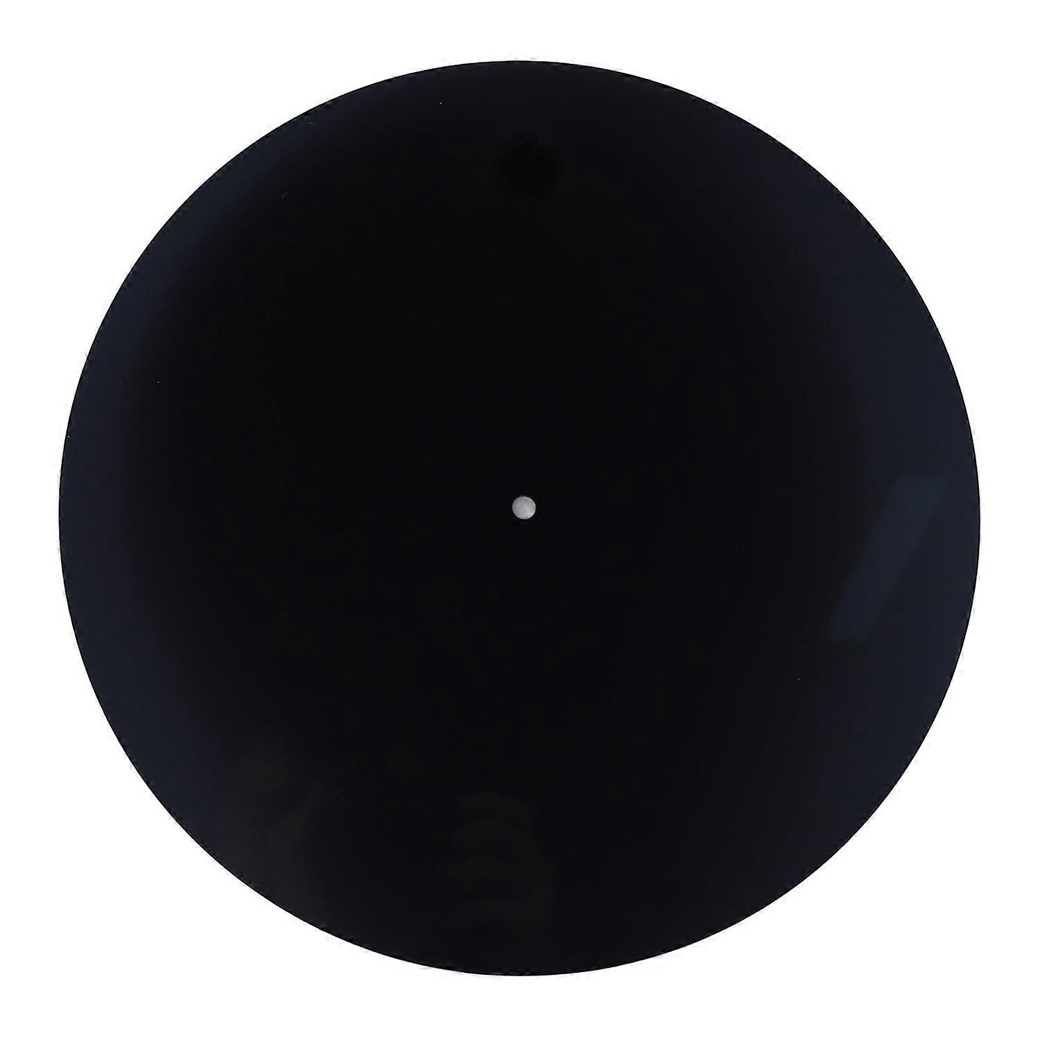Acrylic Turntable Mat Reduce Noise Improved Sound Quality Anti Static Slipmat for LP Records 12in Bl