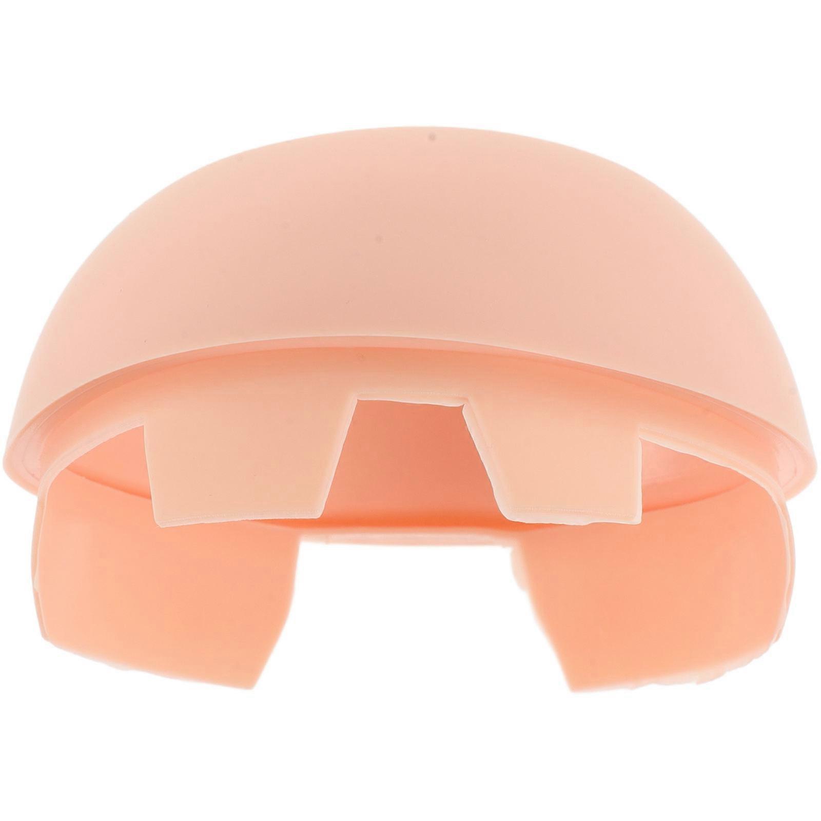 Realistic Artificial Scalp Diy Accessory Crafting Tool For Dolls Light Yellow 9.00X6.60X4.60CM 1Set