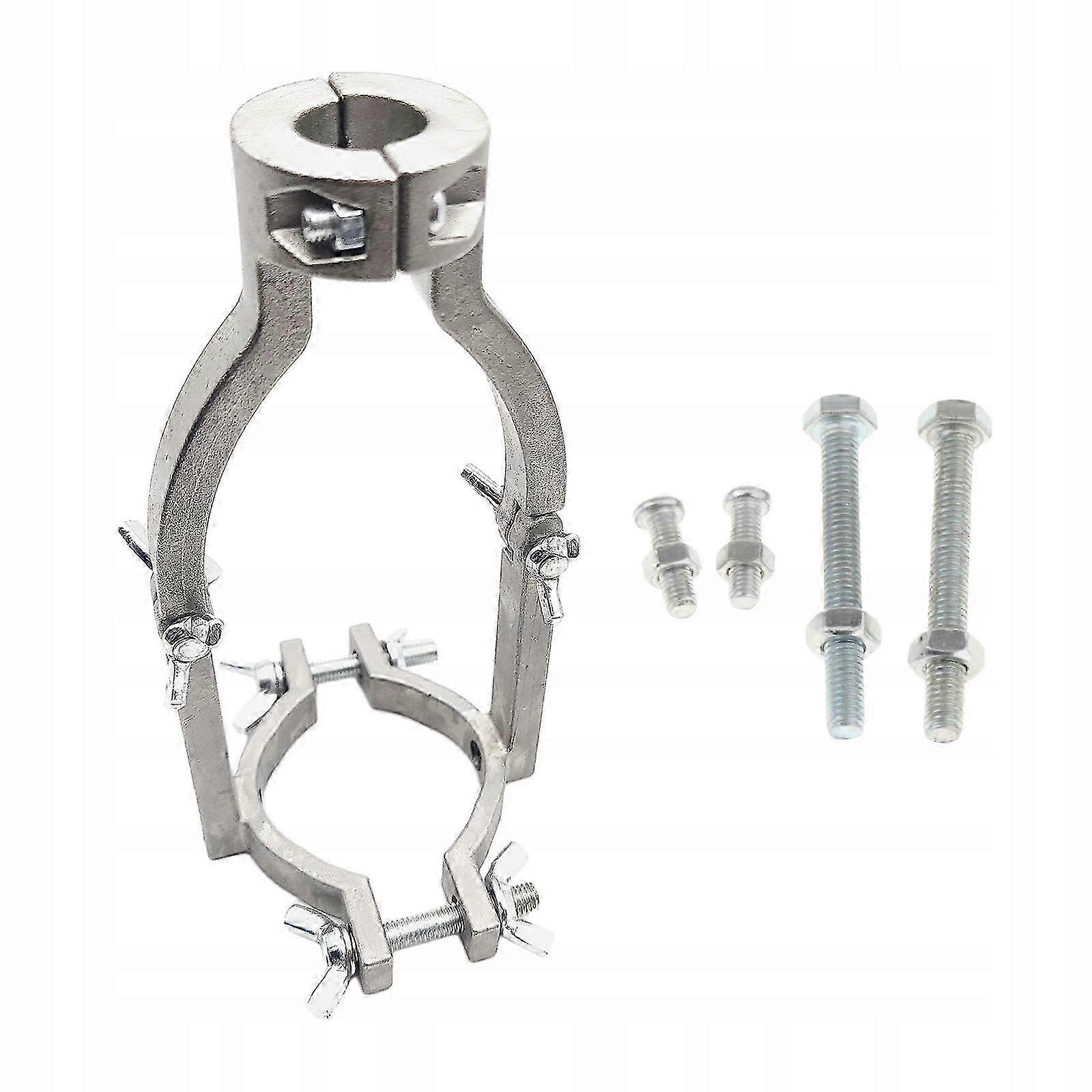 Square Hole Drill Bit Adapter Silver Mounting Bracket With 4 Pieces