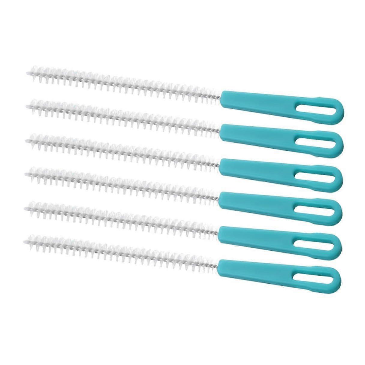 6pcs Straw Cleaning Brush Set with Bristle Tips for Bottles, Tubes and Narrow Space Cleaning