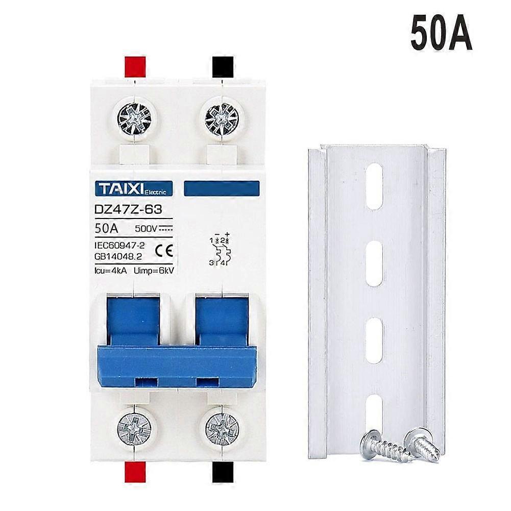 DC Miniature Circuit Breaker 2 Pole 500V 32 Amp Isolator DC Disconnect Switch