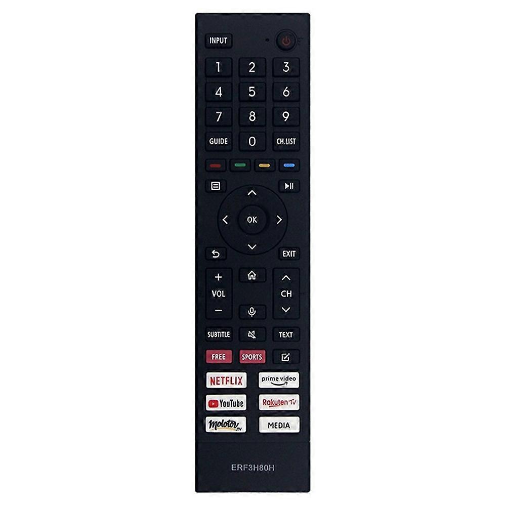 ERF3H80H For Hisense TV Remote Control Ergonomic Infrared Controller Replacement 1-10m Range