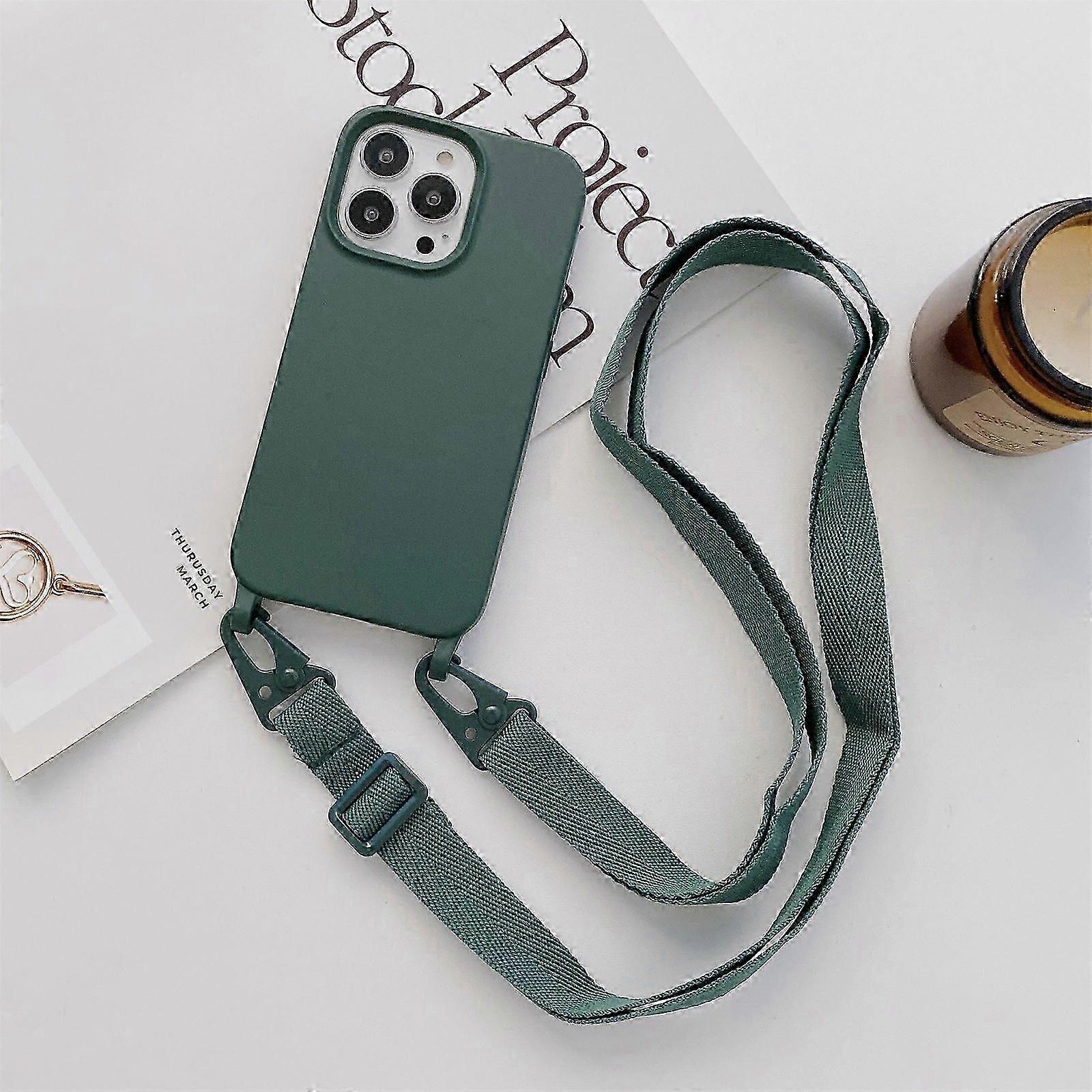 Silicone Case with Wide Neck Lanyard For iPhone 13 Pro