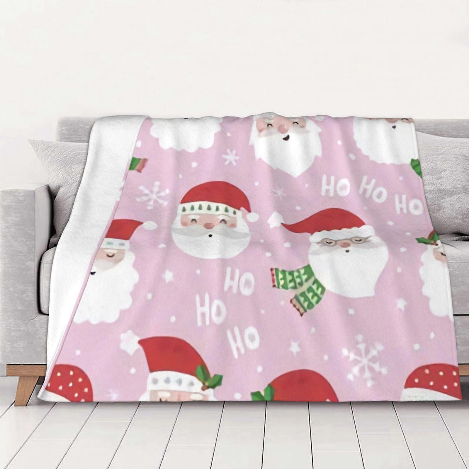 God Jul Fleecefilt Supermjuk Mysig Pläd, För Man Kvinna Gamla Människor & Barn Sängkläder Funktioner - Supermjuk 40"X30"