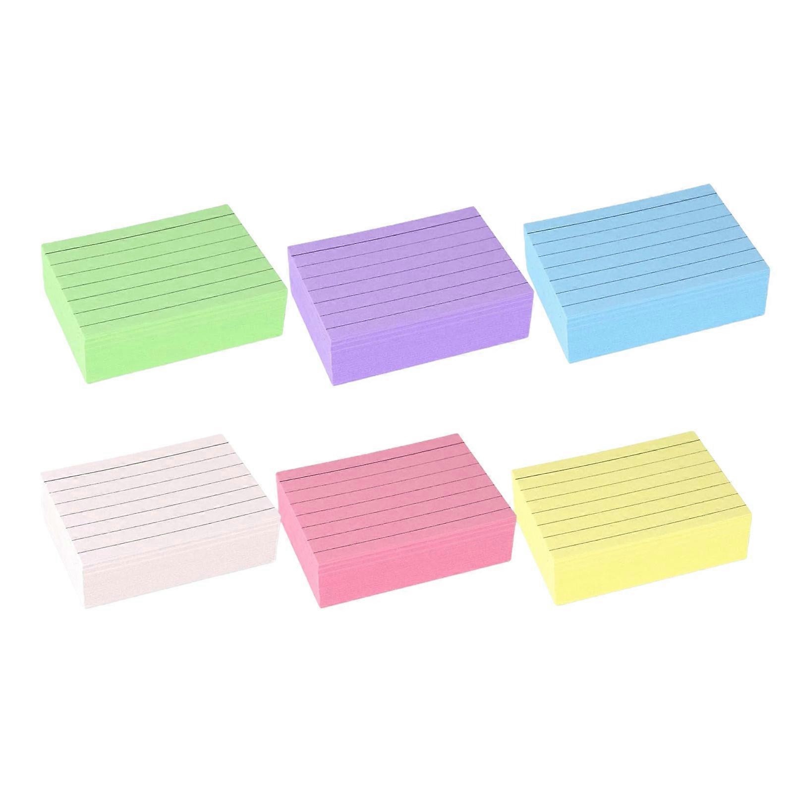 900 Sheets 6 Colored Notepaper Double Sided Ruled Notepads Lined Memo Sheet For Daily Note Taking and Plan Organization Multicolor