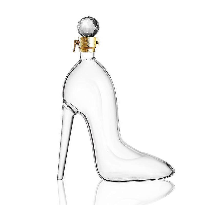 Heel Wine Decanter 700ml Borosilicate Glass Whiskey Bottle Decorative Liquor Container