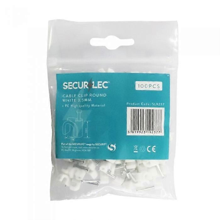 Securlec Flat Cable Clips (Pack of 100)