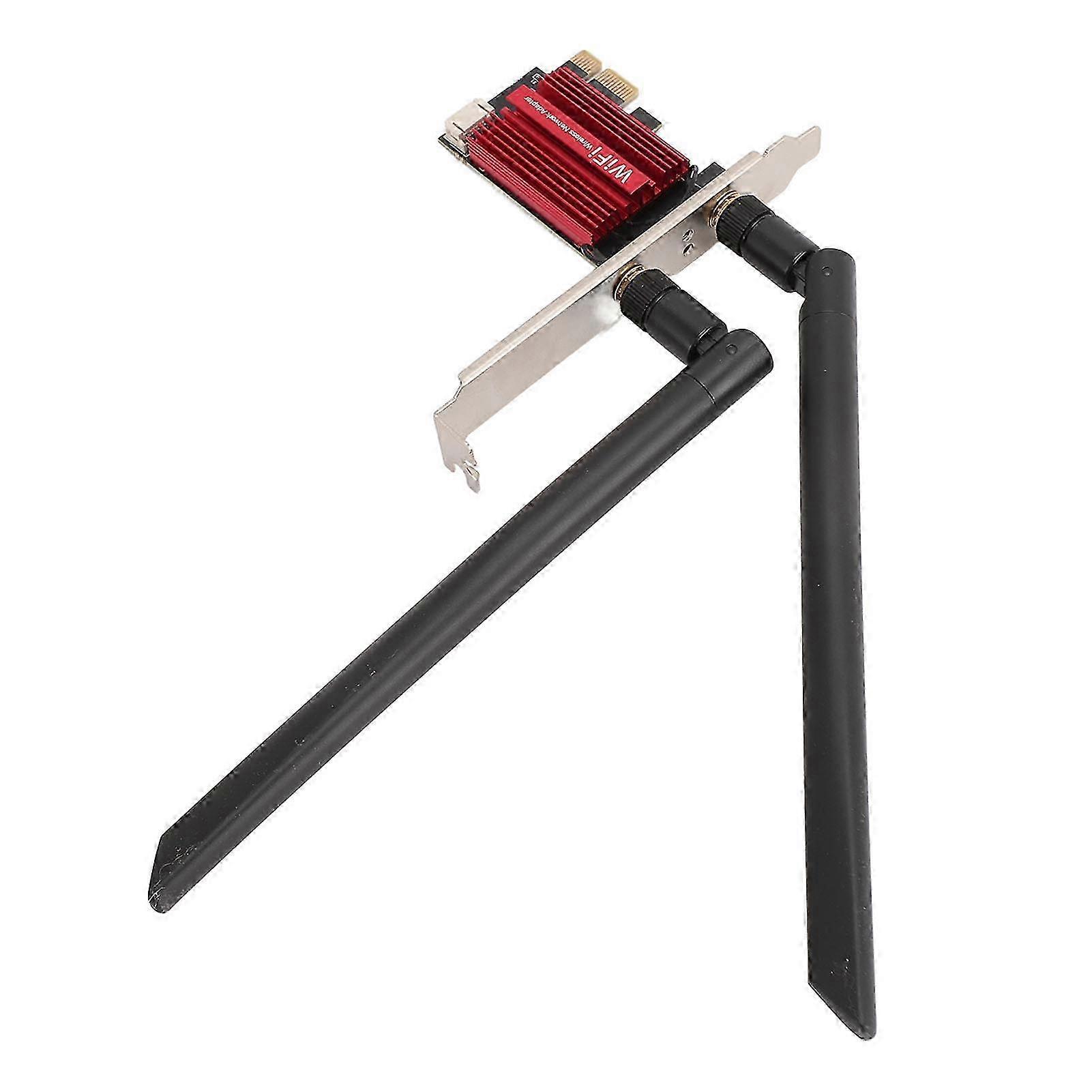 بطاقة شبكة لاسلكية NFA344A Pro PCIE WiFiCard 1200 ميجابت في الثانية 2.4G 5G مزدوجة النطاق BT4.1 PCIE مع 2 هوائيات 8 ديسيبل لنظام التشغيل Windows 7 8 10 f26