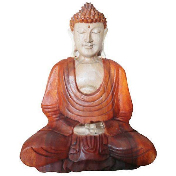 Hand Carved Buddha Statue - 30cm Hand Down X 1