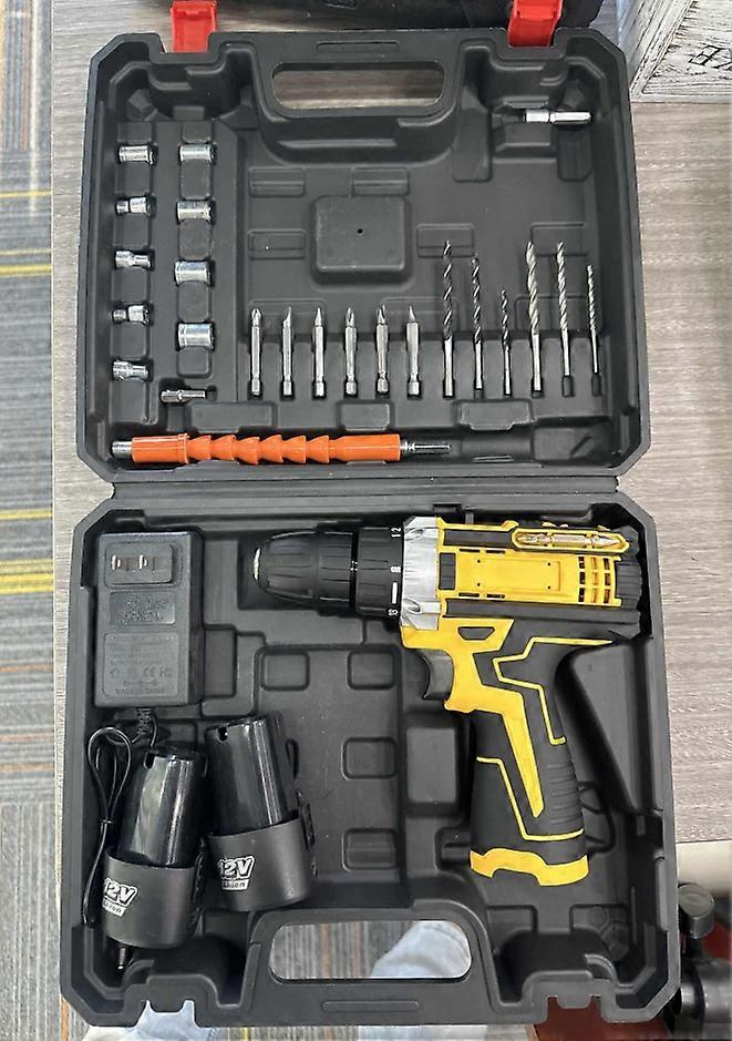 20v Electric Power Drill Kit For Home Repair,Maintainance And Improvements Including All Daily Home Tools Drill Bits