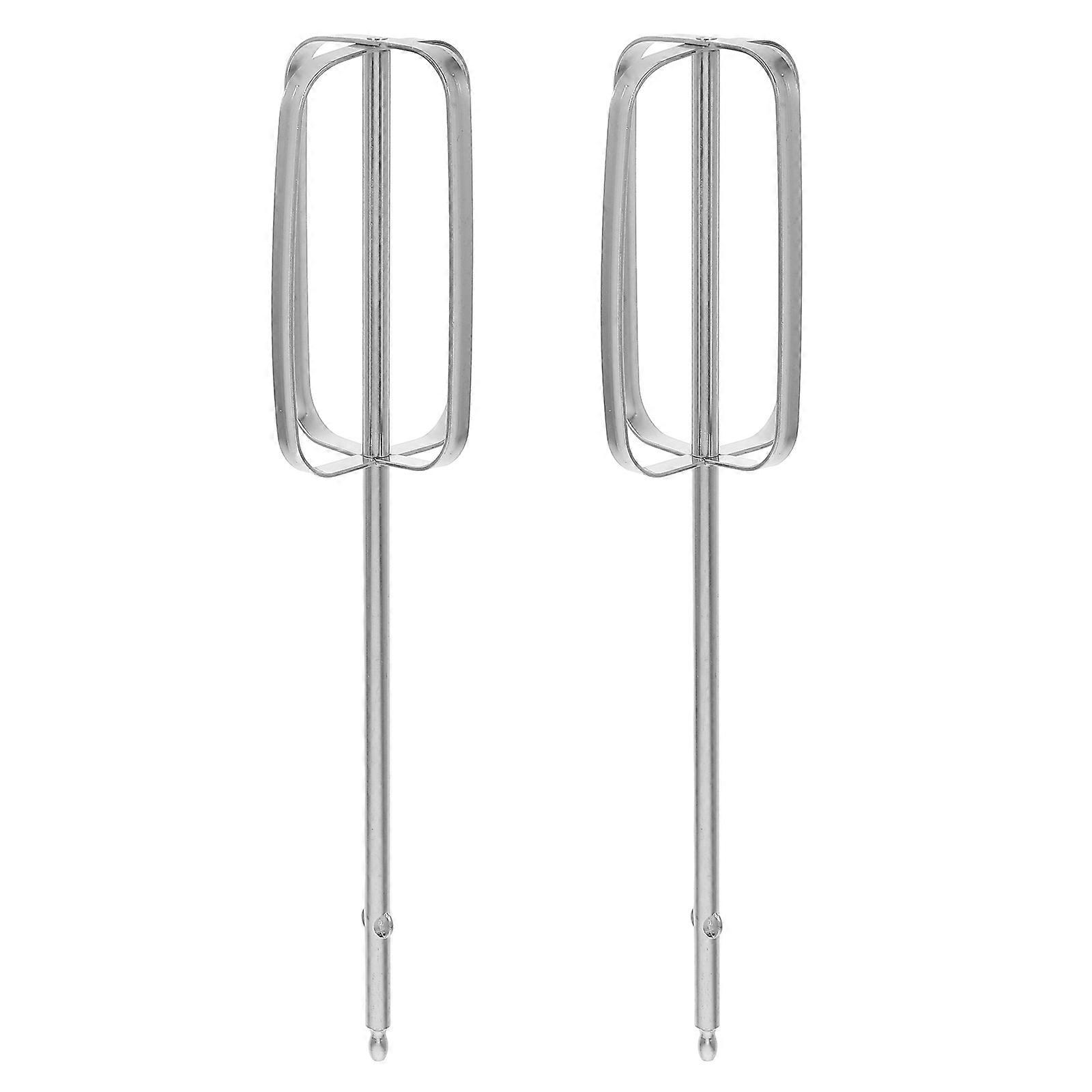 Electric Egg Beater Hand Mixer Beaters Replacement for 2Pcs Silver Stainless Steel