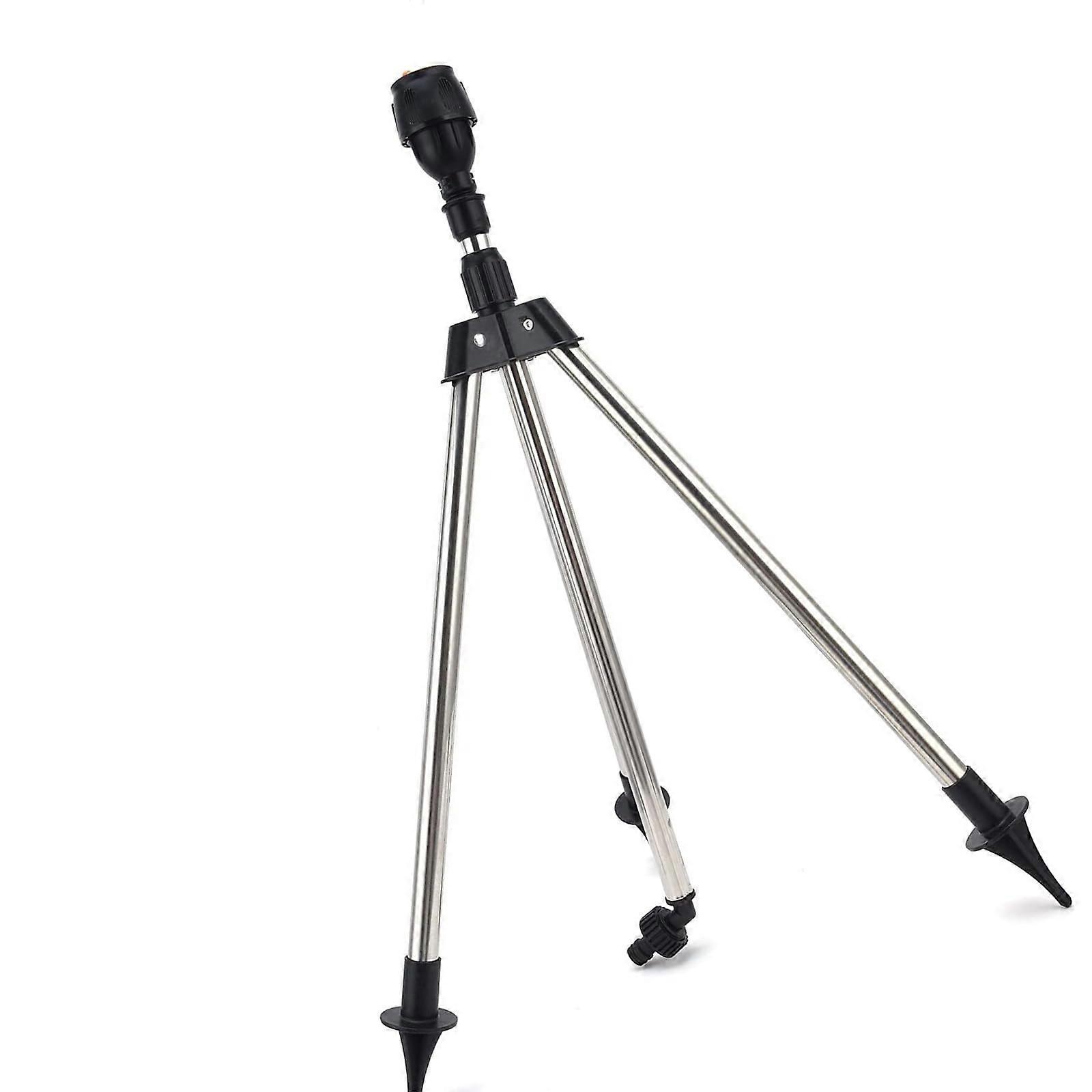 Tripod Sprinkler with 360° Full Coverage, Adjustable Spray Patterns, Heavy Duty Leakproof Base for Garden Lawn Irrigation