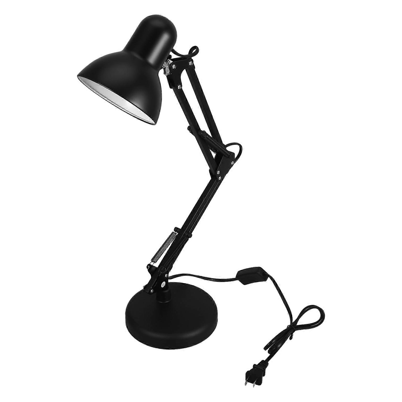 Adjustable Swing Arm Desk Lamp with Brightness Control and Foldable Ergonomic Design for Home Office