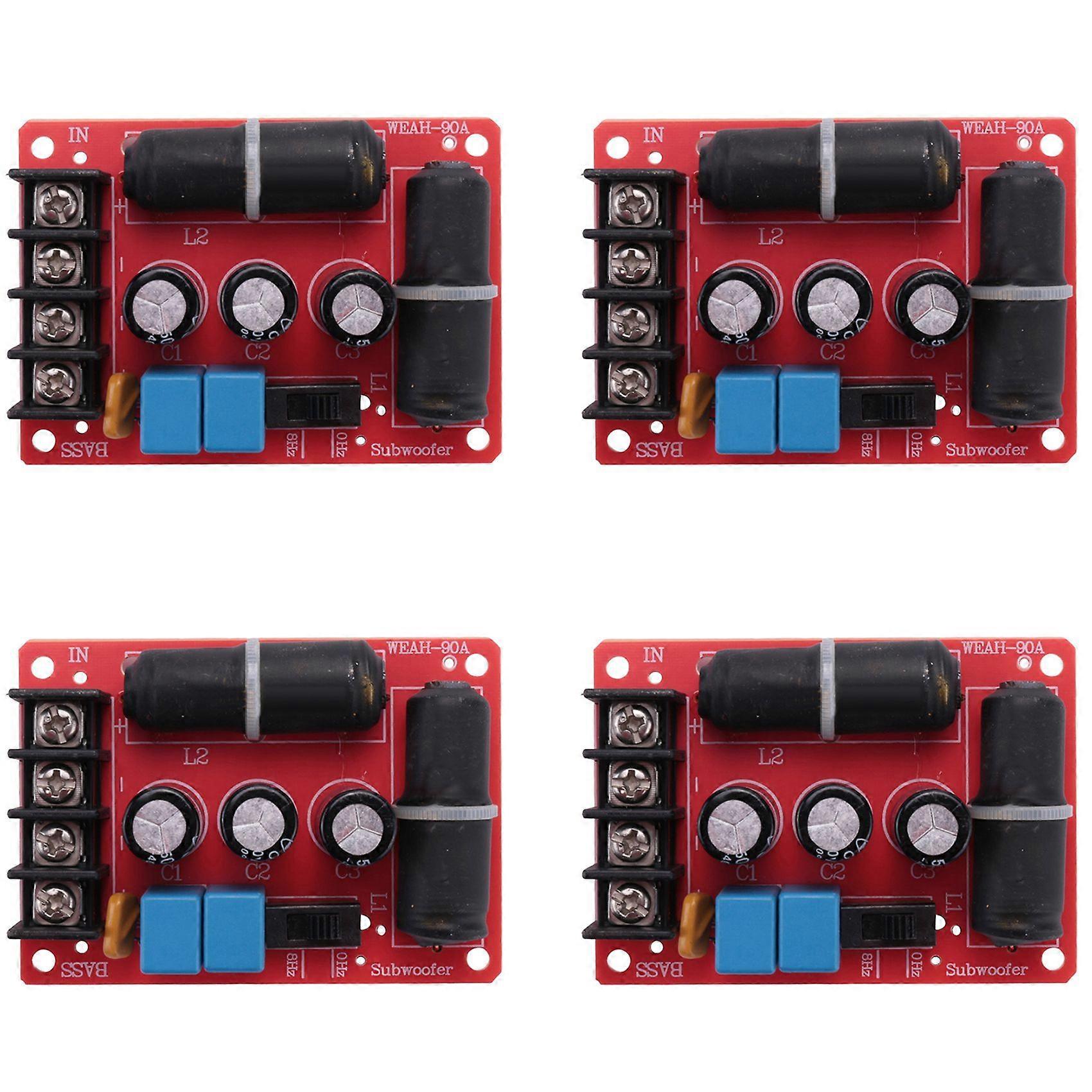 4X Pure Bass Subwoofer Second-Order Crossover Speaker Frequency Divider DIY Home Theater