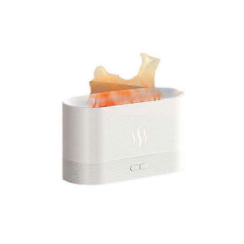 Aroma diffuser with ambient light and ultrasonic flame effect