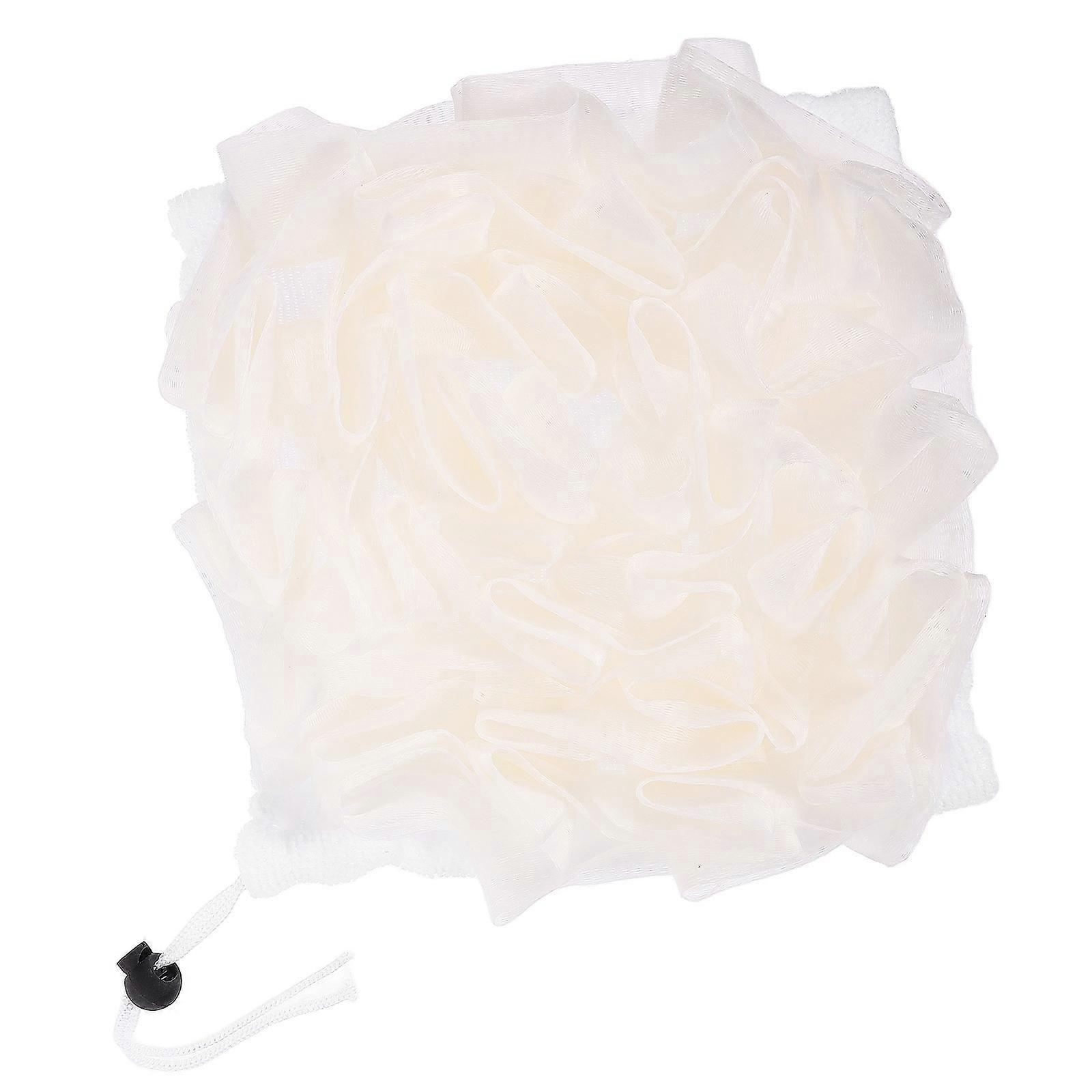 Bath Mesh Ball White Bathing Ball for Body Cleaning