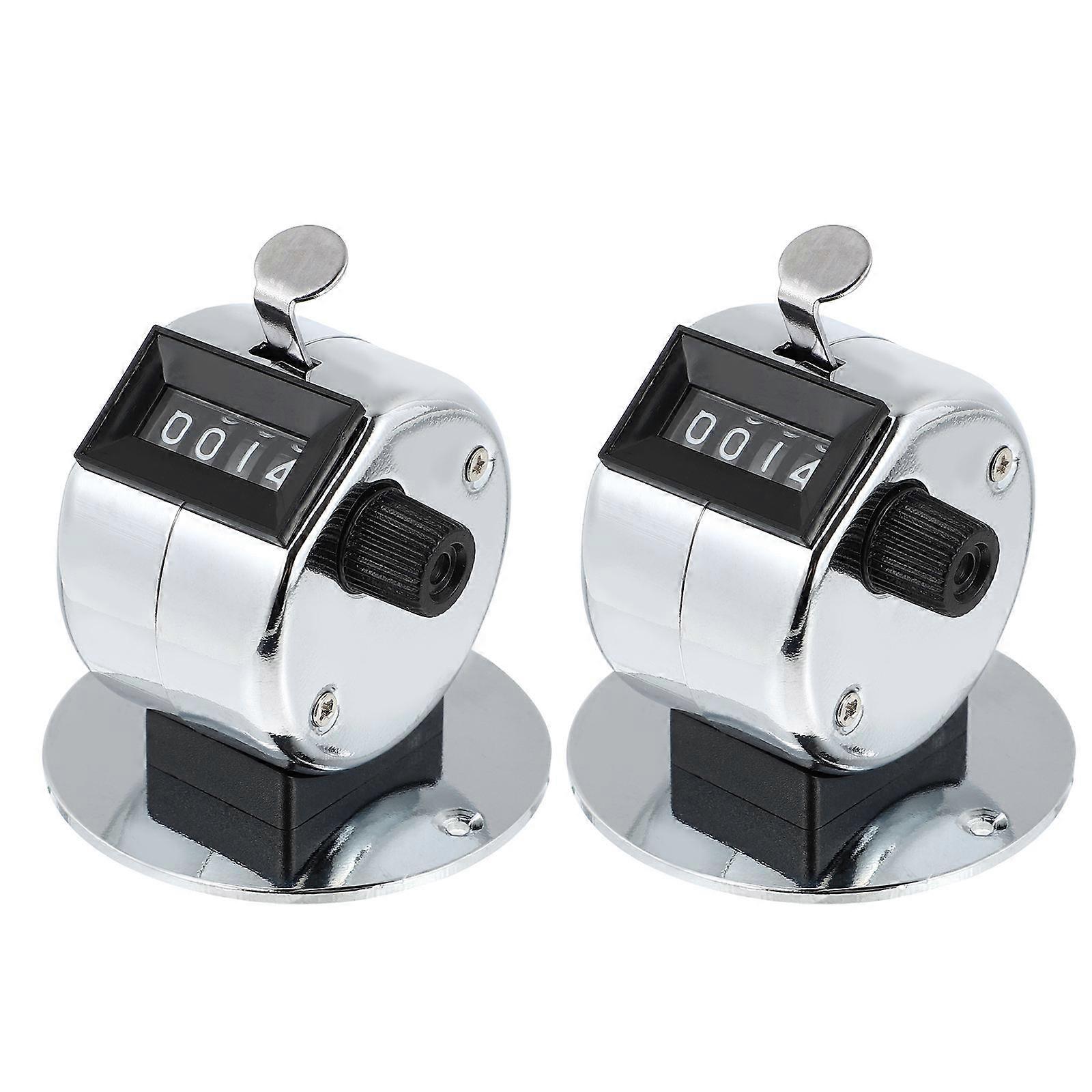 Manual Counter Hand Tally Counters 4Pcs Metal Counting Recorder
