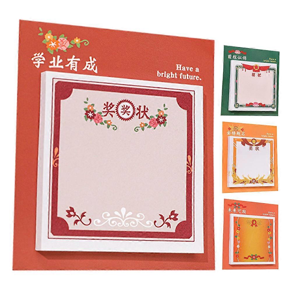 Award Paper Notepads for Office Use 4Pcs Set
