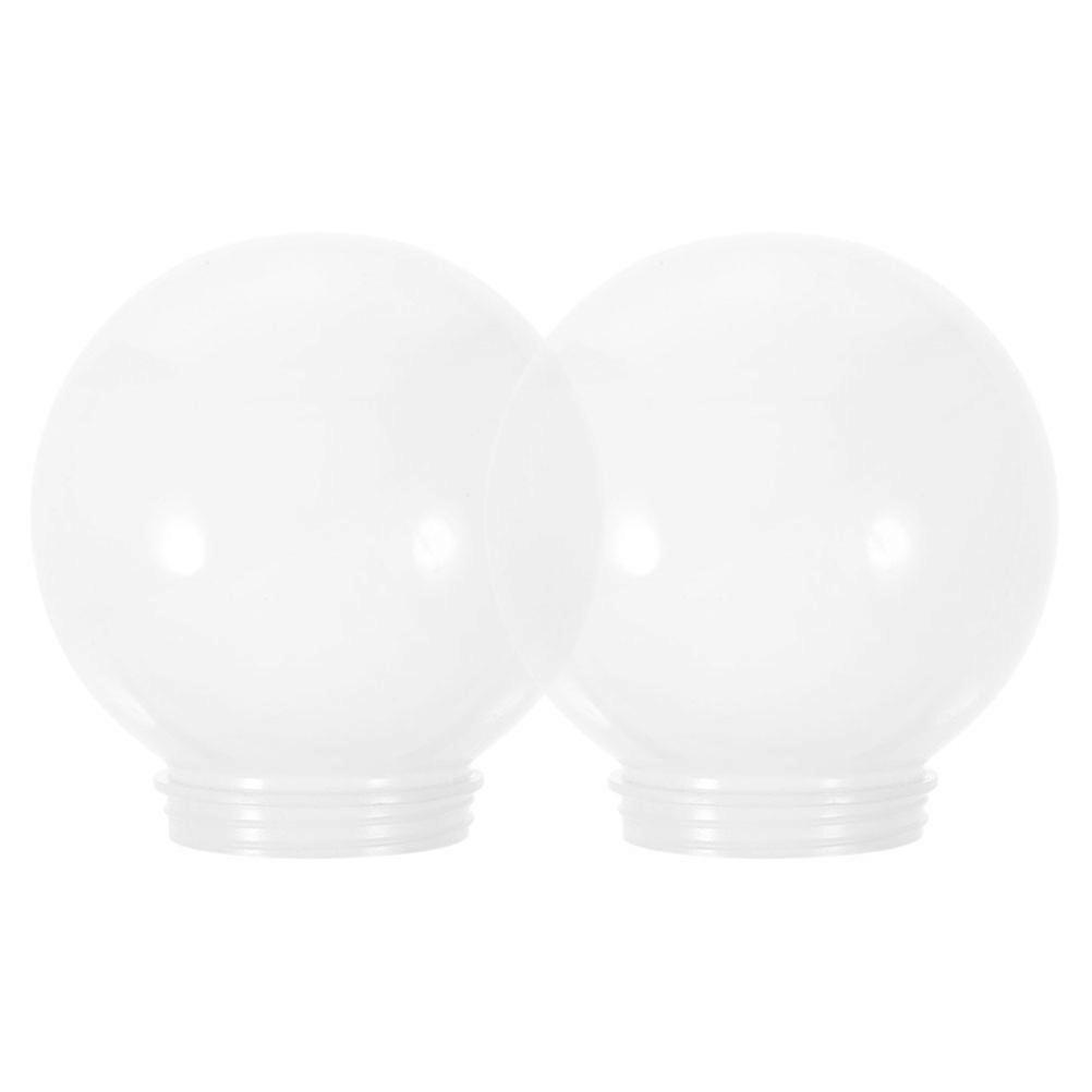 Replacement Acrylic Shades for Ceiling Lamps 2Pcs Globe Lamp Shade White