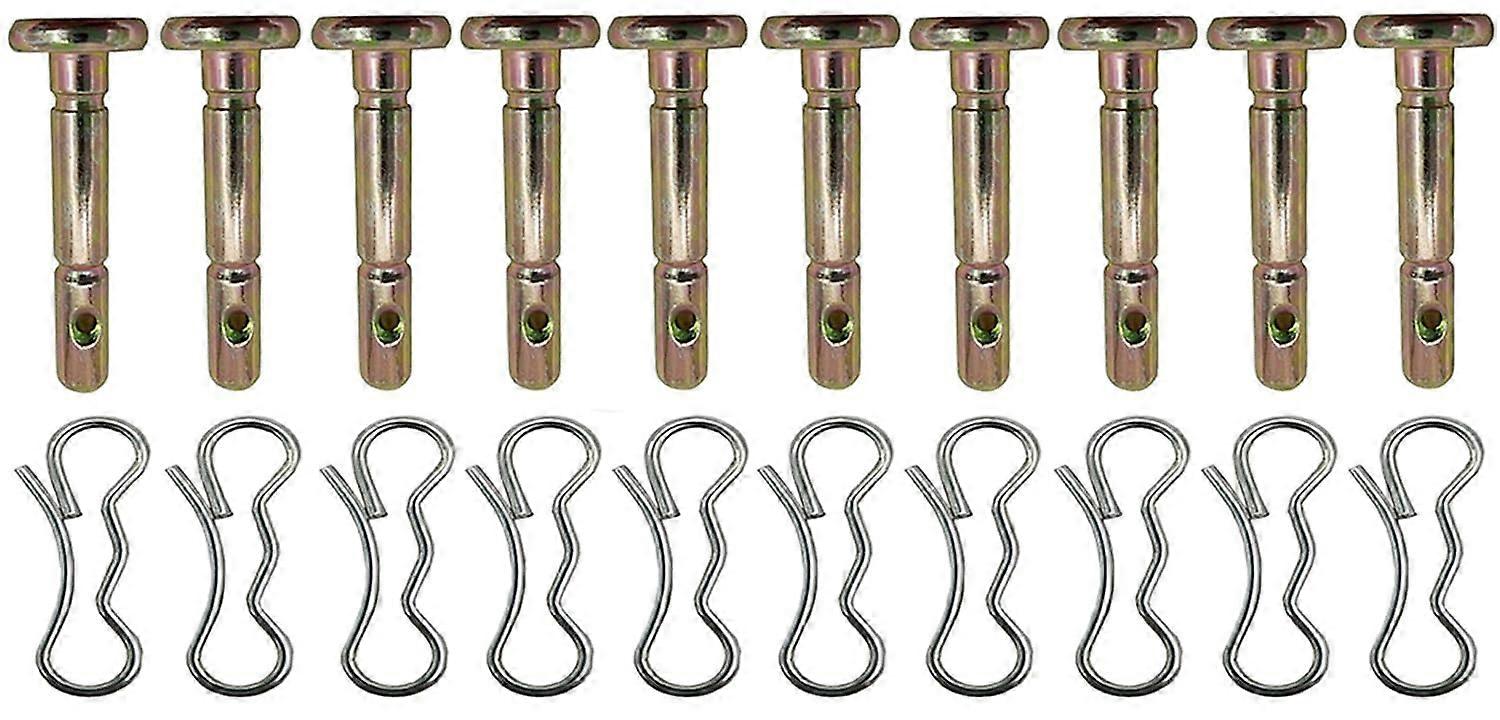 Heavy Duty Snowblower Shear Pins and Cotter Pins 1/4 x 1-5/8, Compatible with MTD, Craftsman, Cub Cadet, Troy-Bilt
