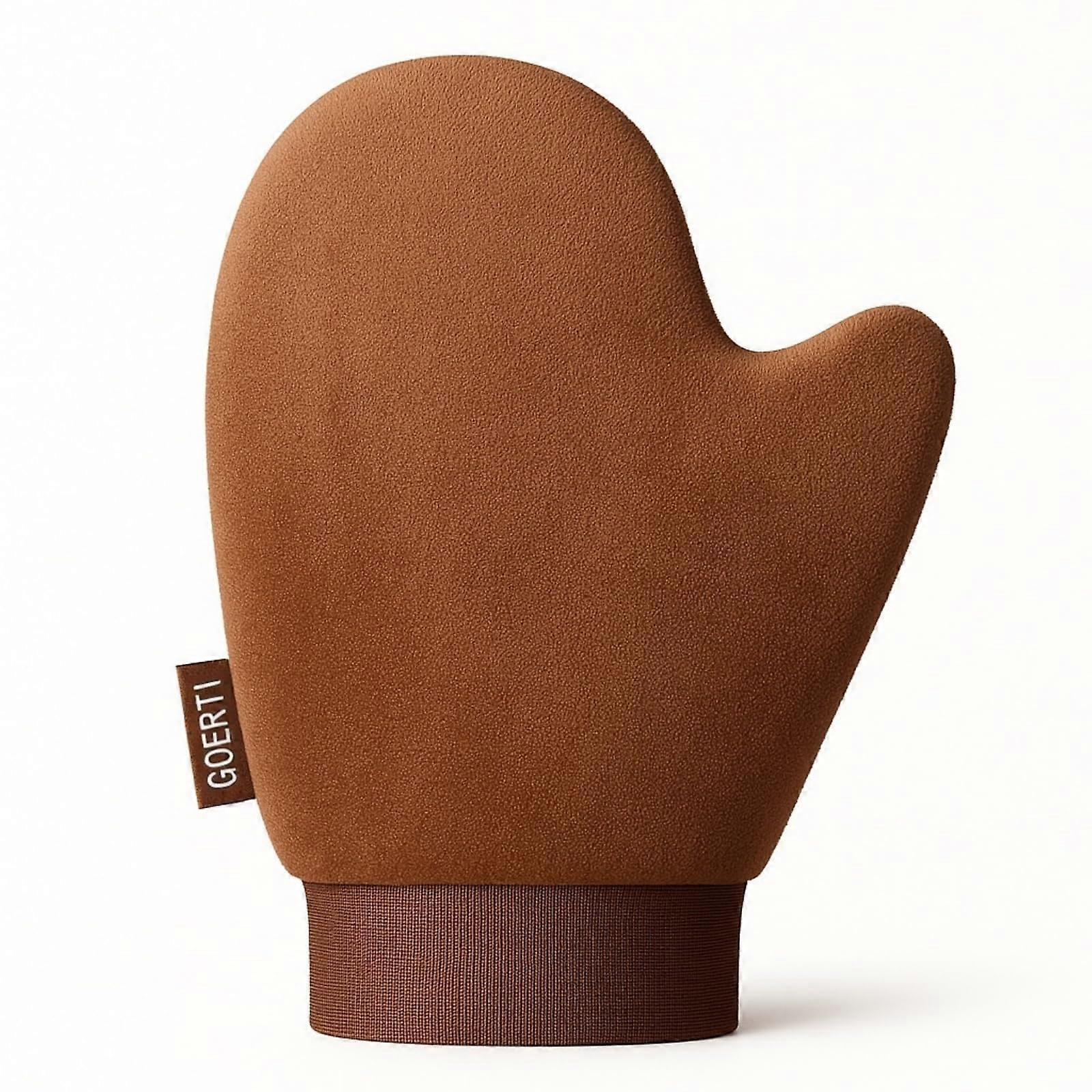 Self Tanning Mitt with Thumb and Elastic Cuff, DoubleSided Velvet Glove for Streak Application