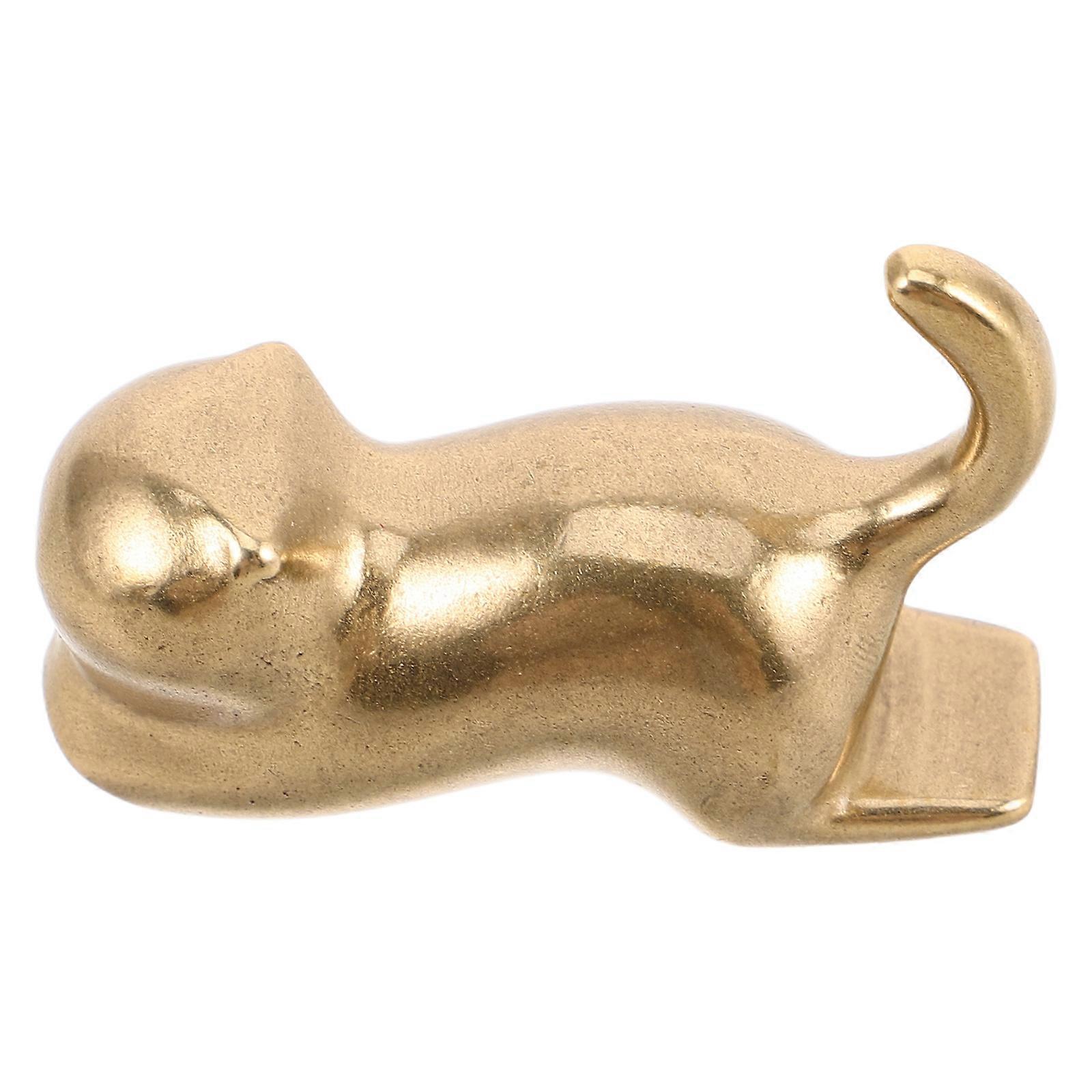 Brass Incense Stick Holder Cat Design for Decoration 4Pcs Pack