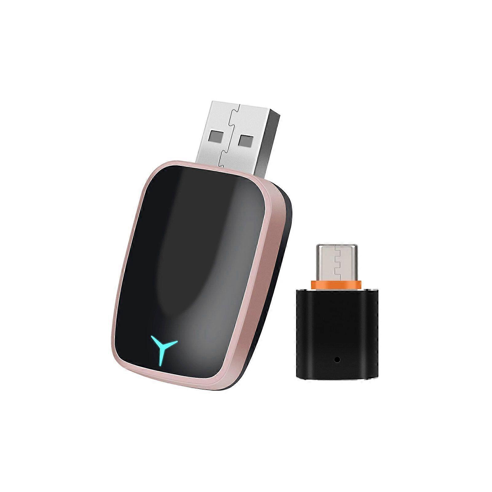 2 in 1 Wireless Apple Carplay Android Auto Adapter USB Car Dongle Connect Boxd4