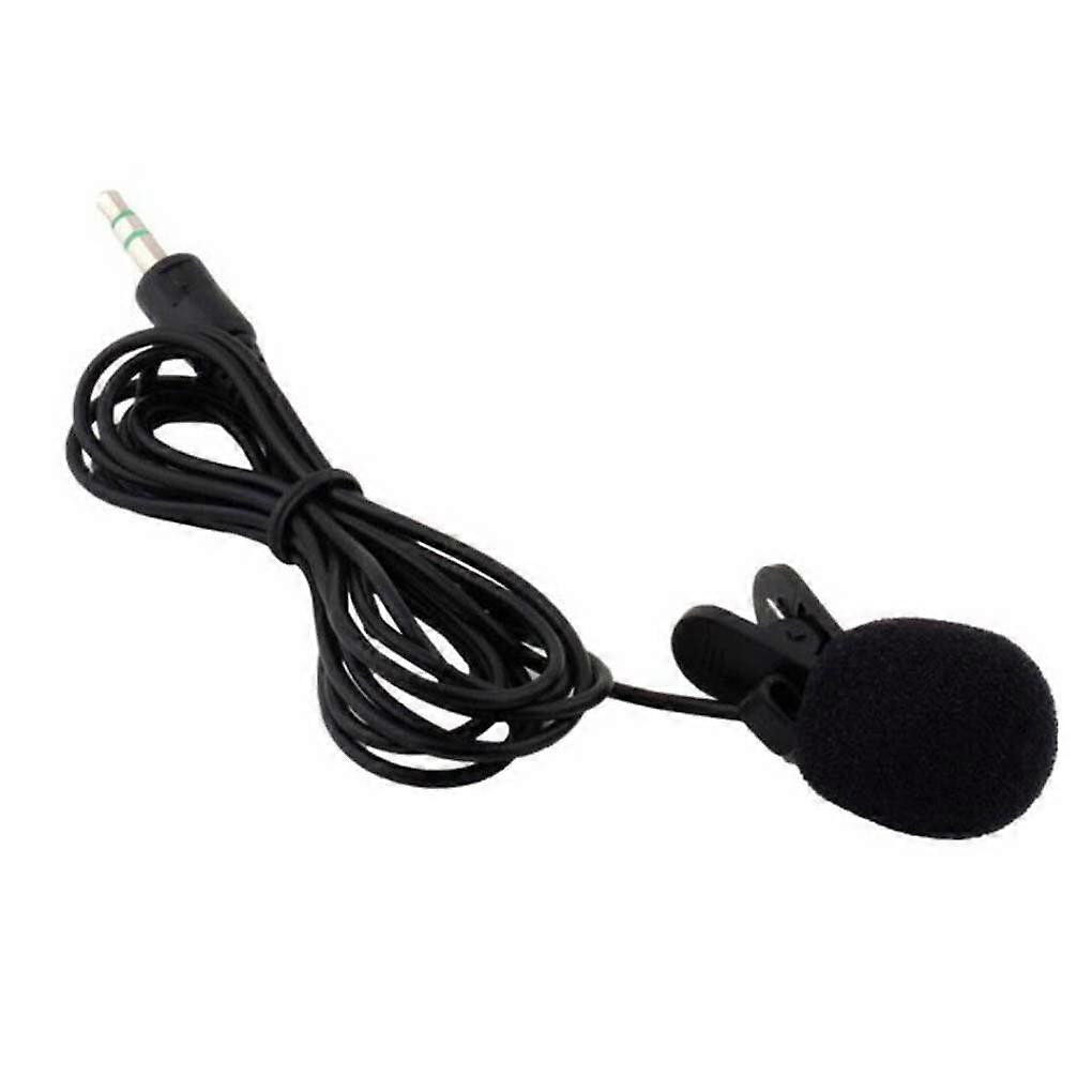 Mini Wired Mic ClipOn Lavalier Lapel Microphone For Conference Education Lessons External Loudspeaker