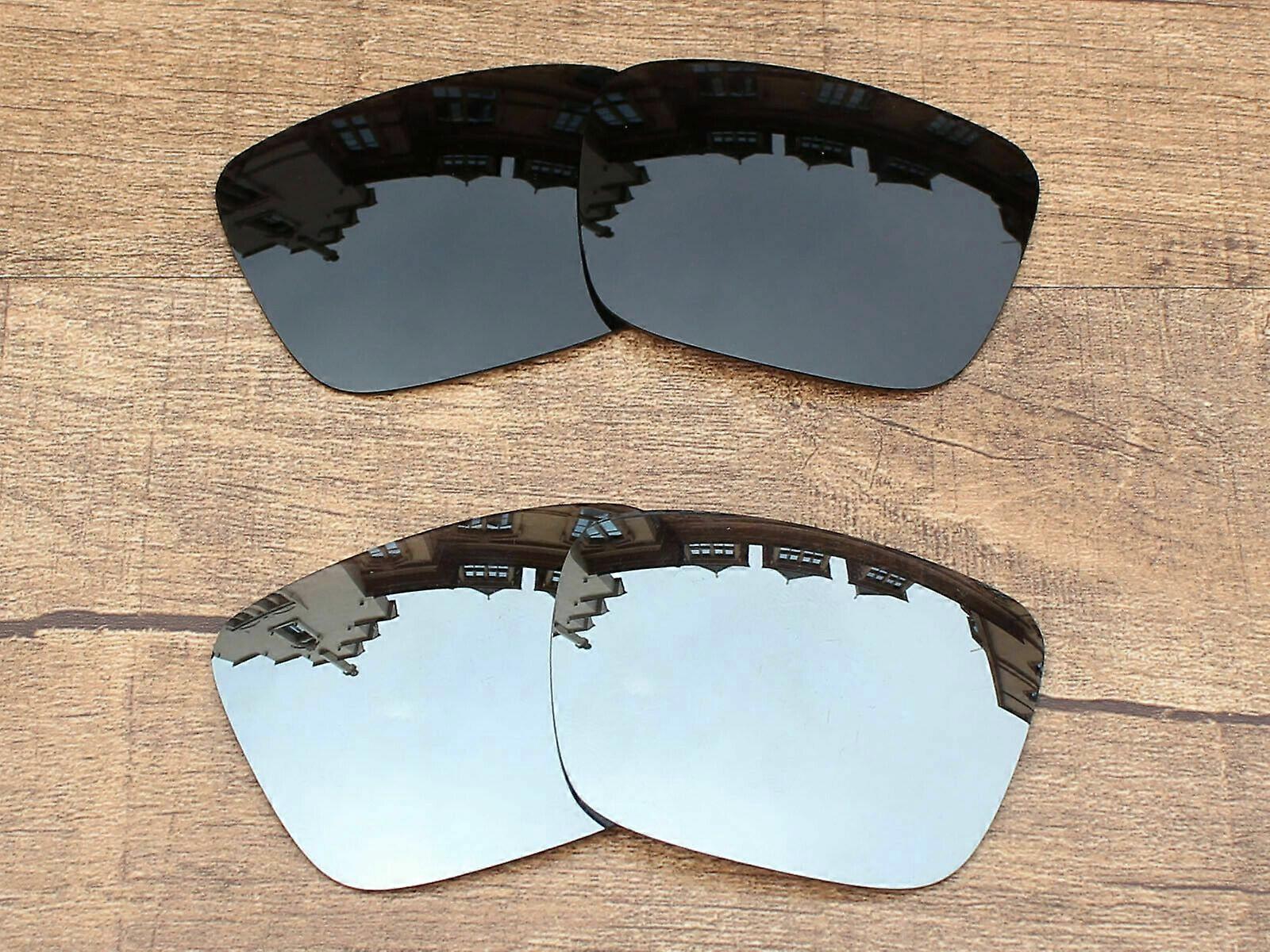 Vonxyz Polarized Lens for-SPY Optic Helm Retro Black+Silver-Combo Pack