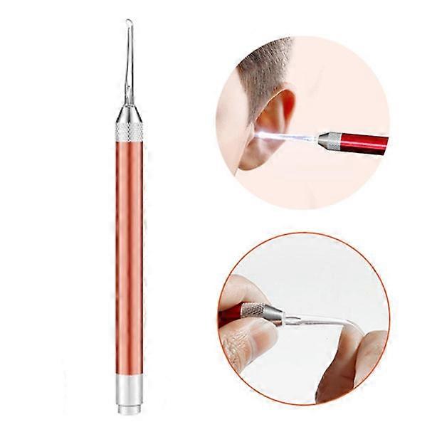 Powerful LED Earpick/Earwax Removal Tool Rose Gold