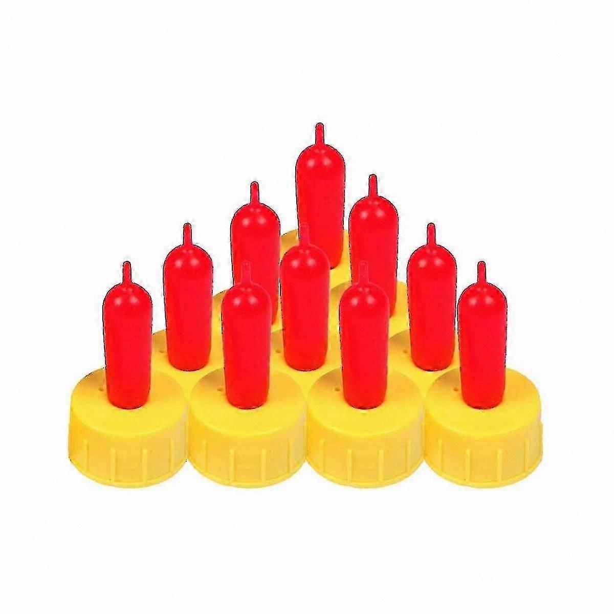 60 Pack Soft Rubber Nipples for Small Animal Feeding Bottles