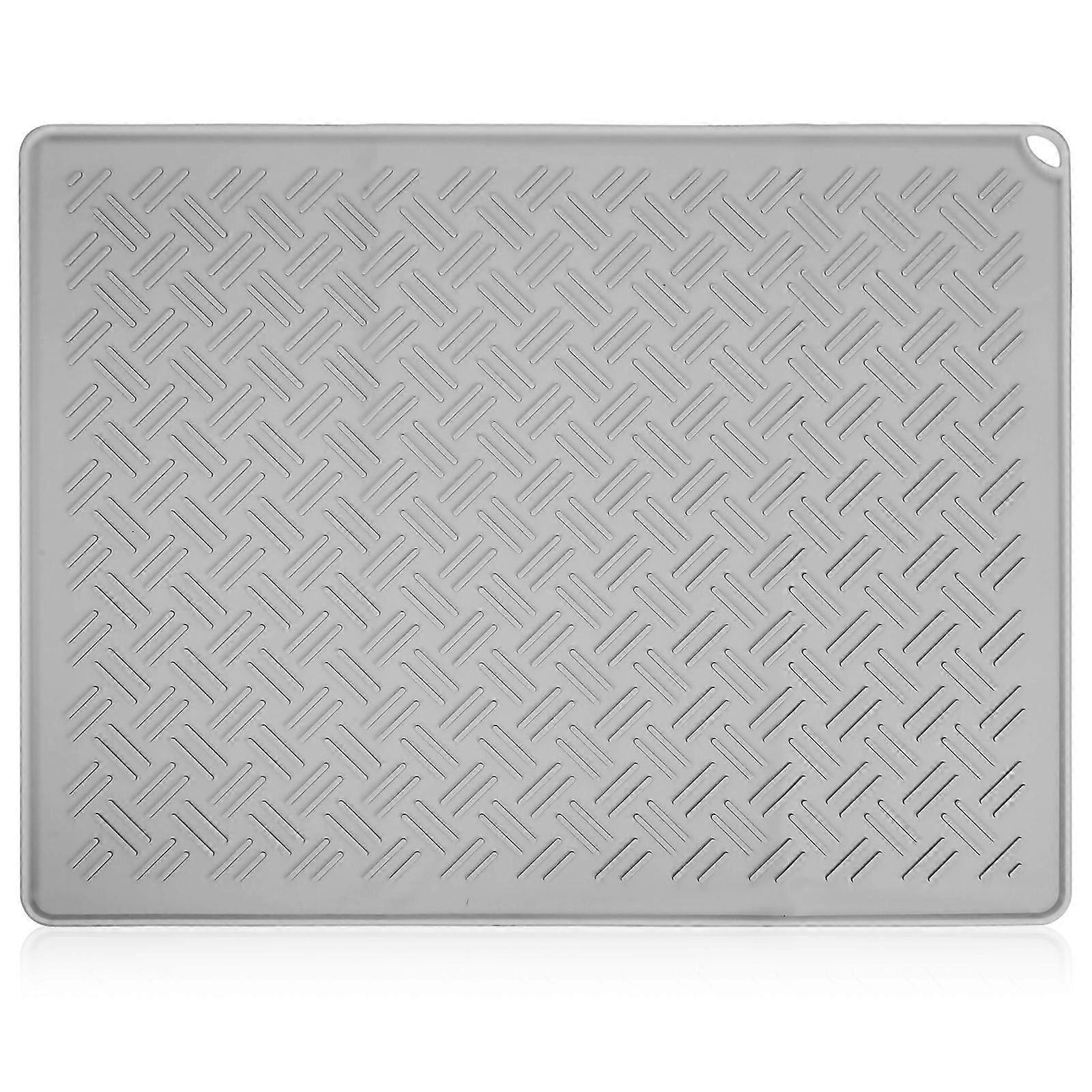 Silicone Dish Drainer Mat for Kitchen Counter Non Slip Drying Mat