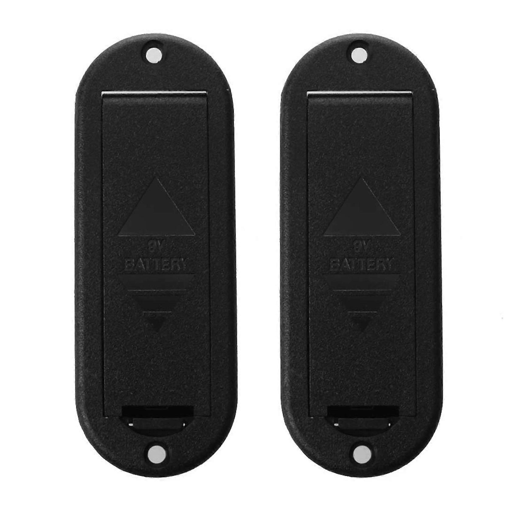 2X Active Guitar Bass Pickup 9V Battery Case Box