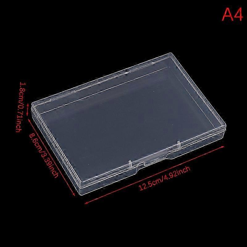 Transparent Plastic Box Rectangular Translucent Packing Box Storage Organizer Case Dustproof Durable Strong Jewelry Container 2025