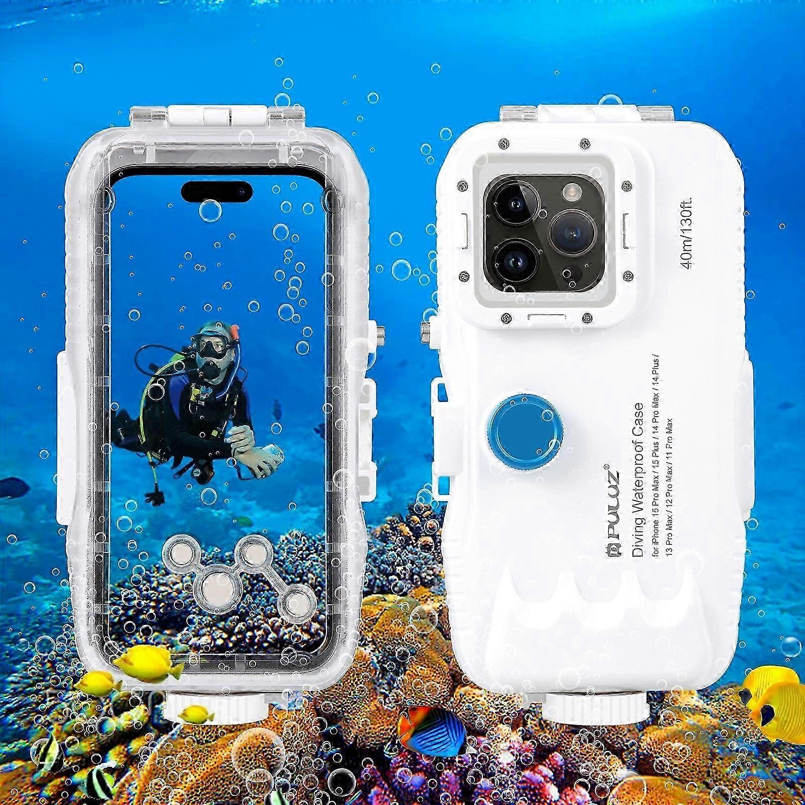 40m/130ft Waterproof Case for iPhone 14 Plus / 14 Pro Max 2025