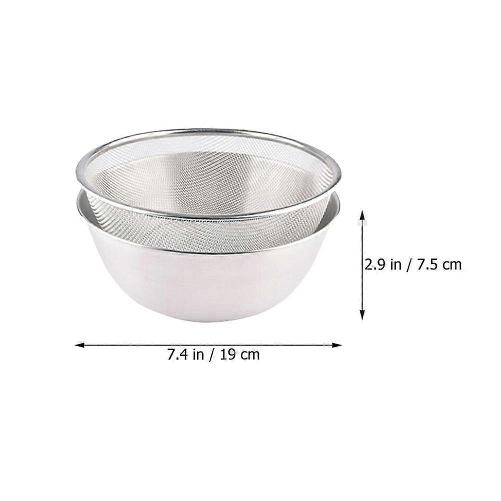 Stainless Steel Drainage Bowl Kitchen Tool for 1Set Practical Tasks