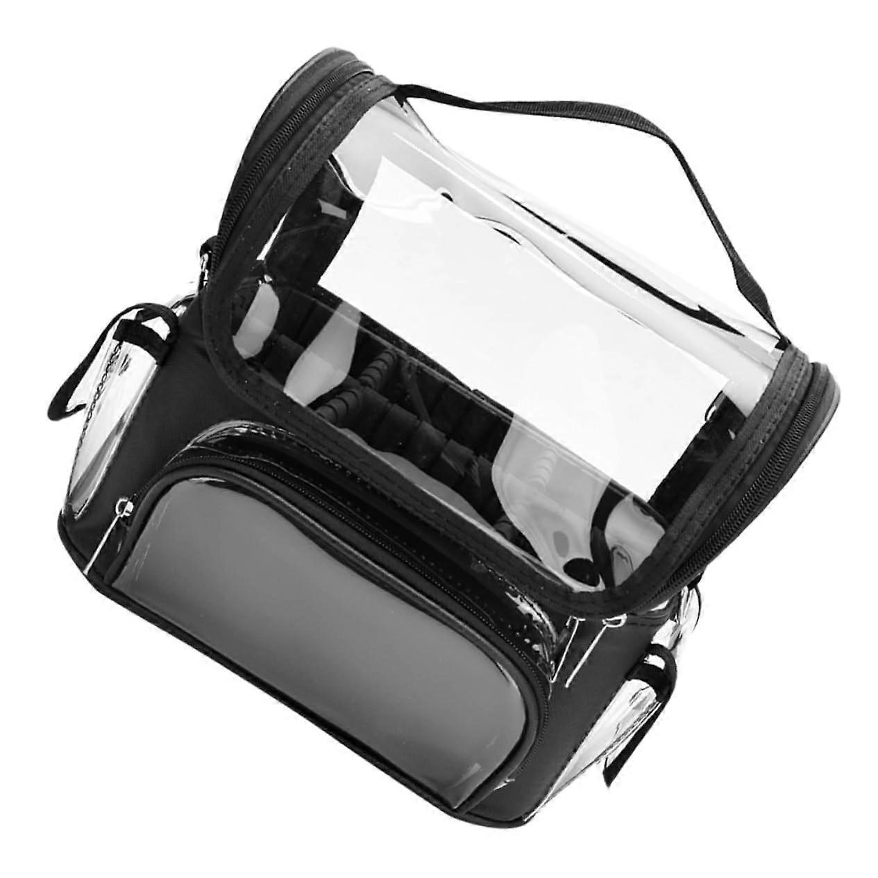 Clear Barber Clipper Organizer Case with Multiple Tool Compartments for Hairdressing Travel