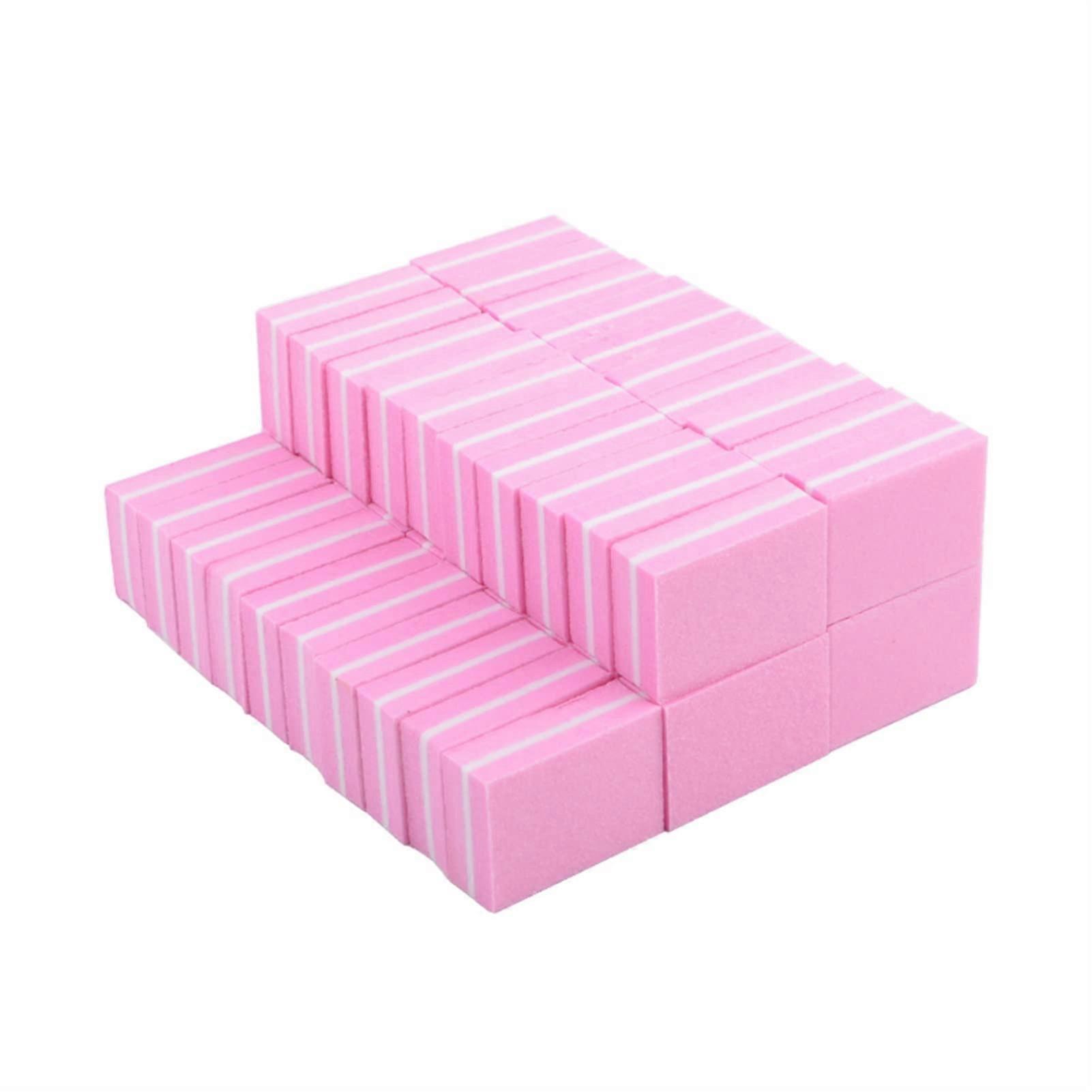 500pcs Mini Sponge Nail File Double Sided Buffer Block for Quick Nail Preparation and Care
